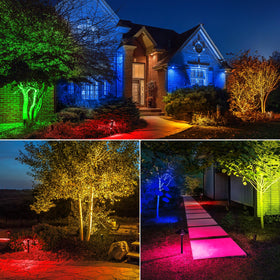 IP65 waterproof rating protects lights against rain and splashes during outdoor use.
