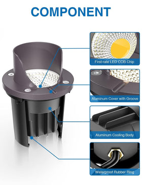 SUNVIE IP67 waterproof outdoor light endures rain and snow for year-round use.