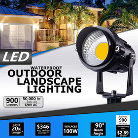 SUNVIE landscape light with IP65 waterproof rating for all-weather outdoor use.