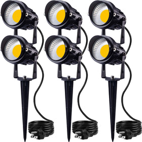 SUNVIE LED outdoor spotlight with 90-degree beam for precise garden lighting.