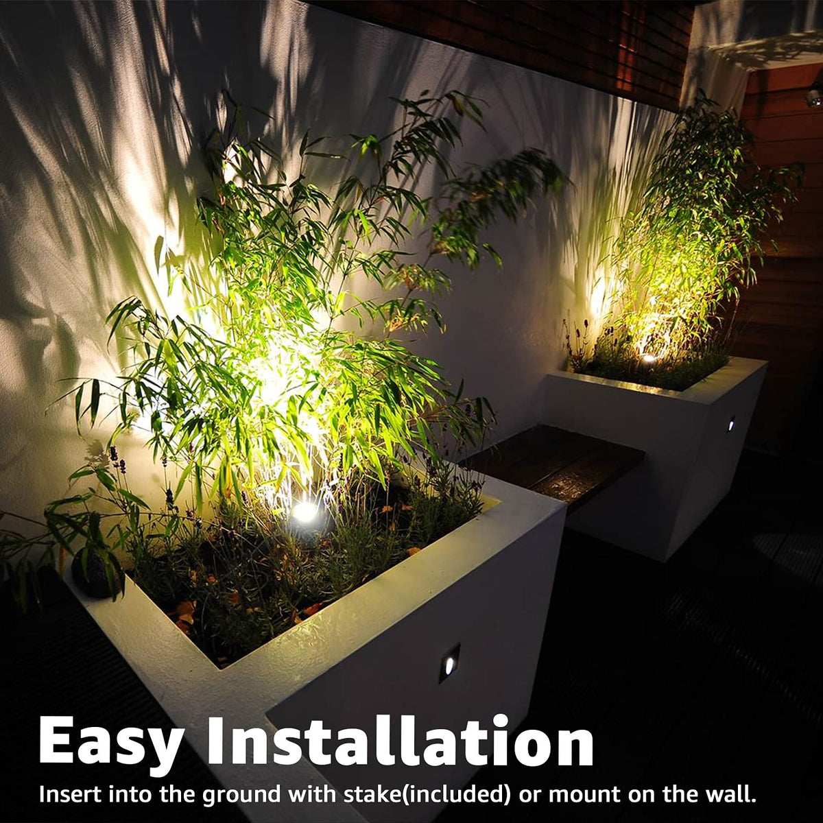 SUNVIE LED spot light in living room creates warm ambience.