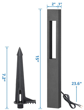 SUNVIE durable aluminum housing withstands weather for long-lasting outdoor use.