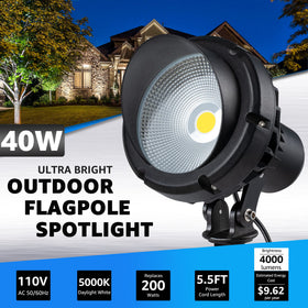 SUNVIE outdoor landscape light is IP65 waterproof, ready for rain or snow.