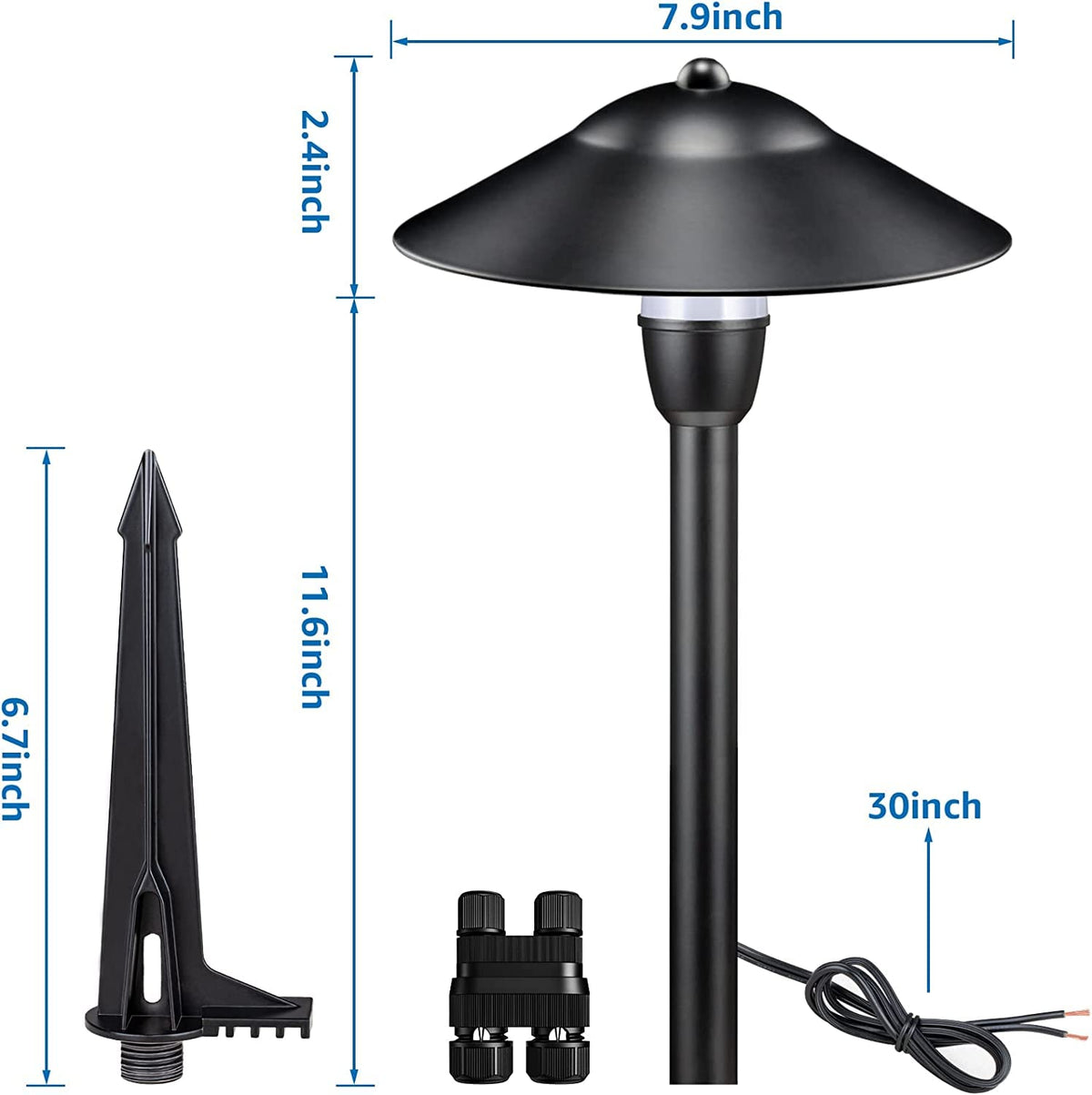 SUNVIE outdoor stake light designed for durable garden lighting.