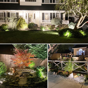 SUNVIE outdoor yard path light set offers versatile placement