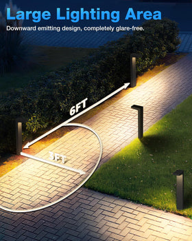 SUNVIE IP65 waterproof pathway light stands up to rain and dust
