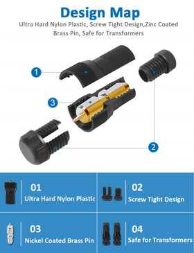 SUNVIE quick-install connector requiring no crimping or splicing for faster setup.