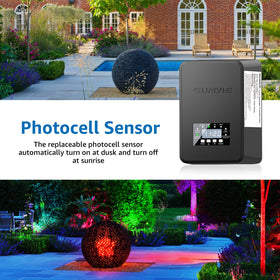 SUNVIE remote control to synchronize colors across multiple lights.