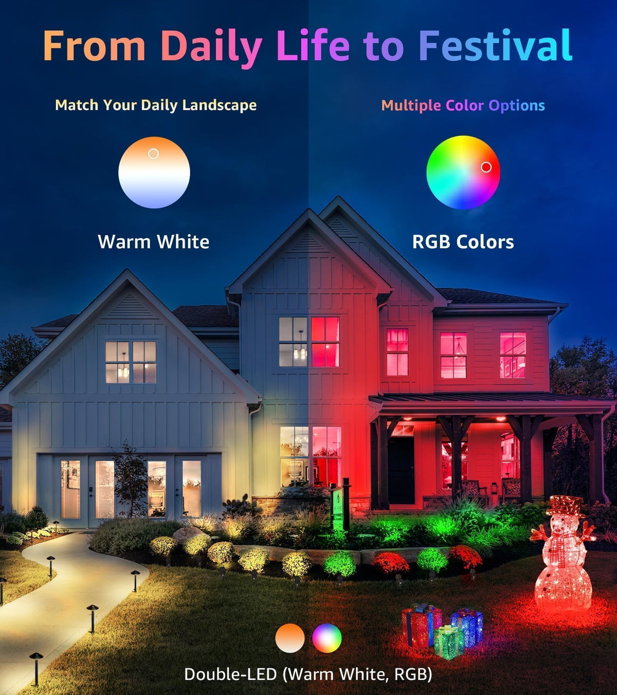 Sunvie RGBW spotlight remote-control for quick color changes.