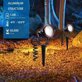 SUNVIE rotatable spotlight head at 120° for versatile angles
