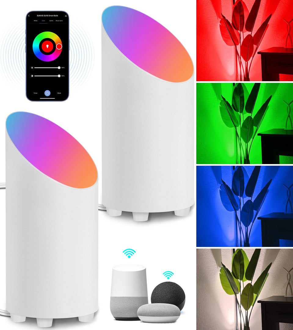SUNVIE smart floor can light showcases RGBW color output for versatile ambience.
