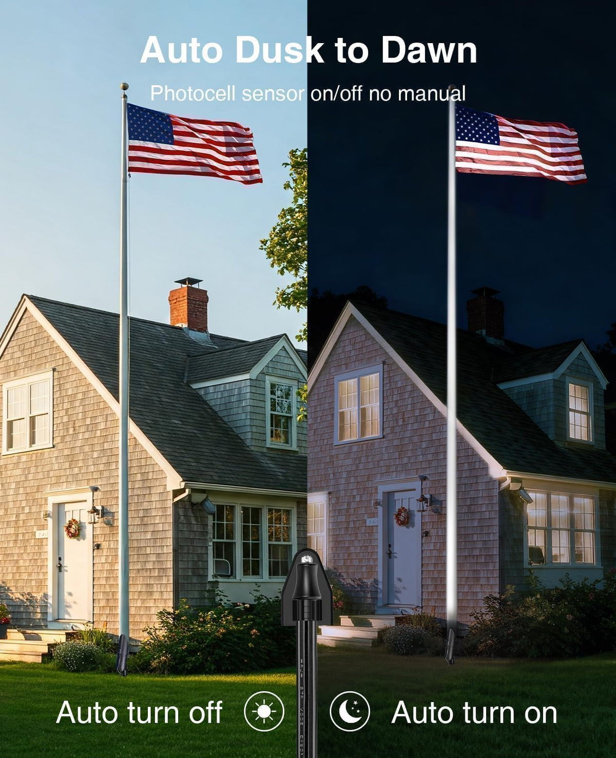 SUNVIE narrow-beam spotlight with 180-degree adjustability for precise lighting