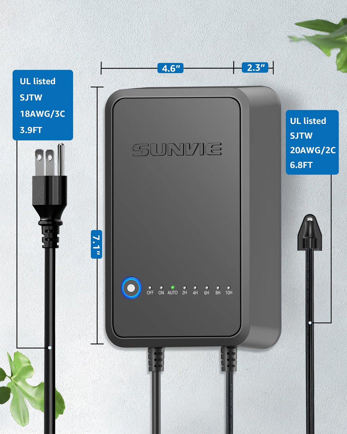 SUNVIE transformer with circuit protection for safe fixture operation.