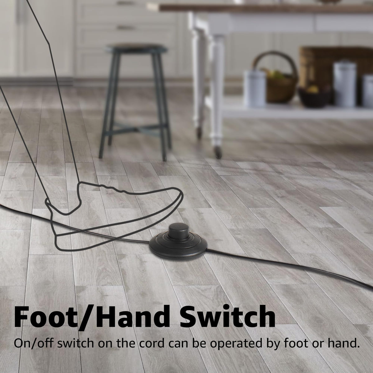 SUNVIE UL-listed foot switch enables easy hands-free control