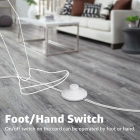 White SUNVIE uplights fit living rooms with subtle glow