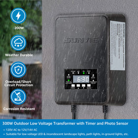 SUNVIE weatherproof and durable for year round outdoor use.