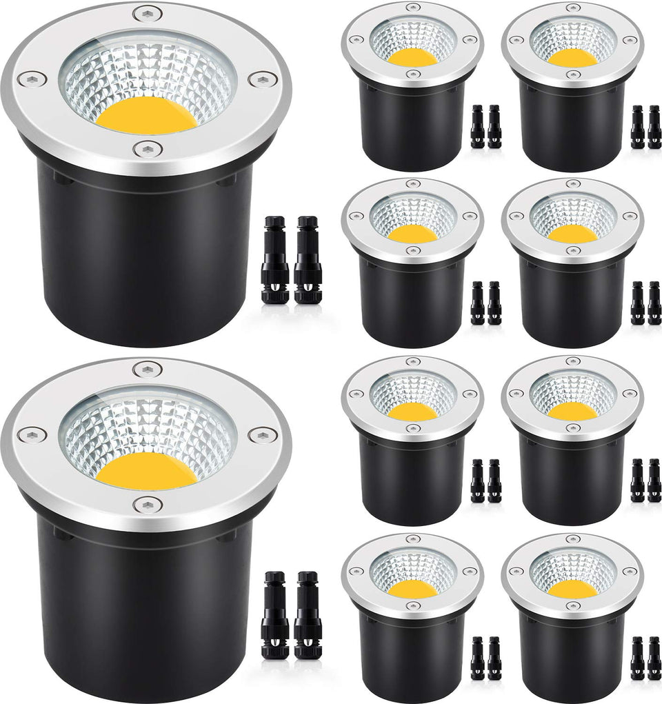 SUNVIE well light in-ground for pathway illumination and yard ambiance