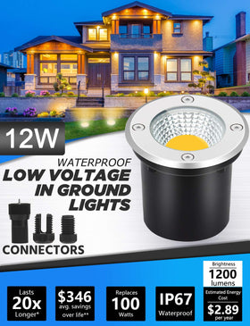 SUNVIE well light with fastlock connectors for easy installation