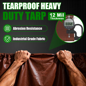Sunvigor tarp brass grommets corners enable secure tie-downs