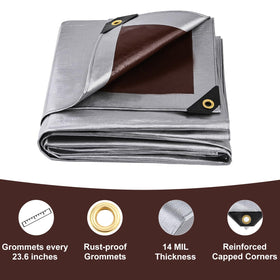 Sunvigor tarp heat-sealed seams provide all-weather protection against elements.