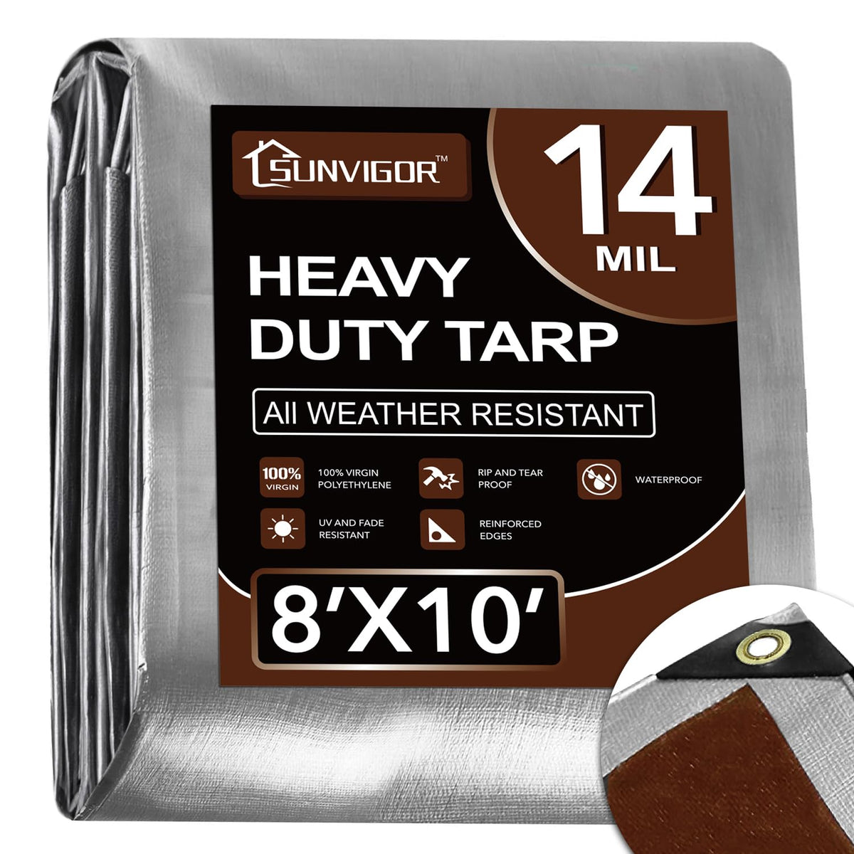 Sunvigor tarp 8x10 waterproof demonstrates rugged outdoor protection