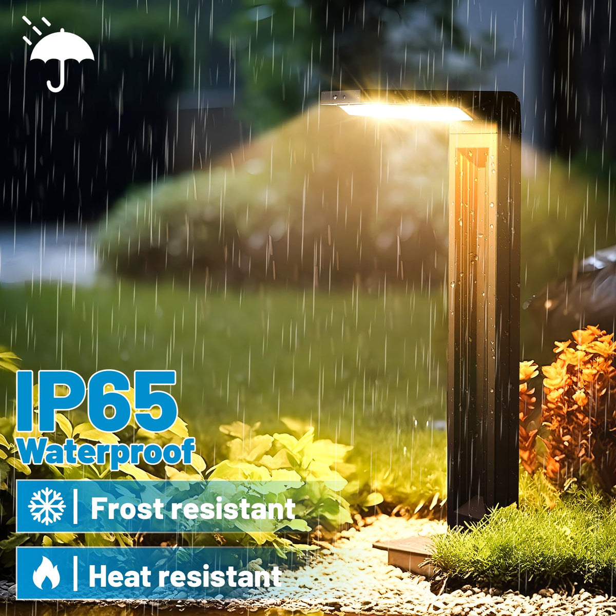 Sunvivo Solar Pathway Light with robust ABS+PC housing for outdoors