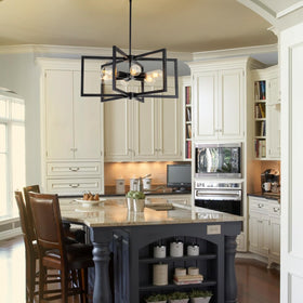 SUNVKWEY versatile fixture suitable for dining table, island, or foyer placements.