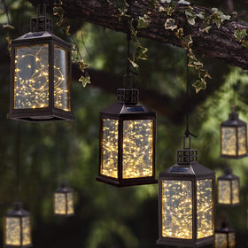 SUNWIND durable-plastic-glass-shell resists weather while keeping lanterns bright