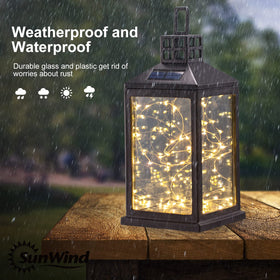 SUNWIND solar-lantern-hanging-lights adds charming outdoor illumination for gatherings