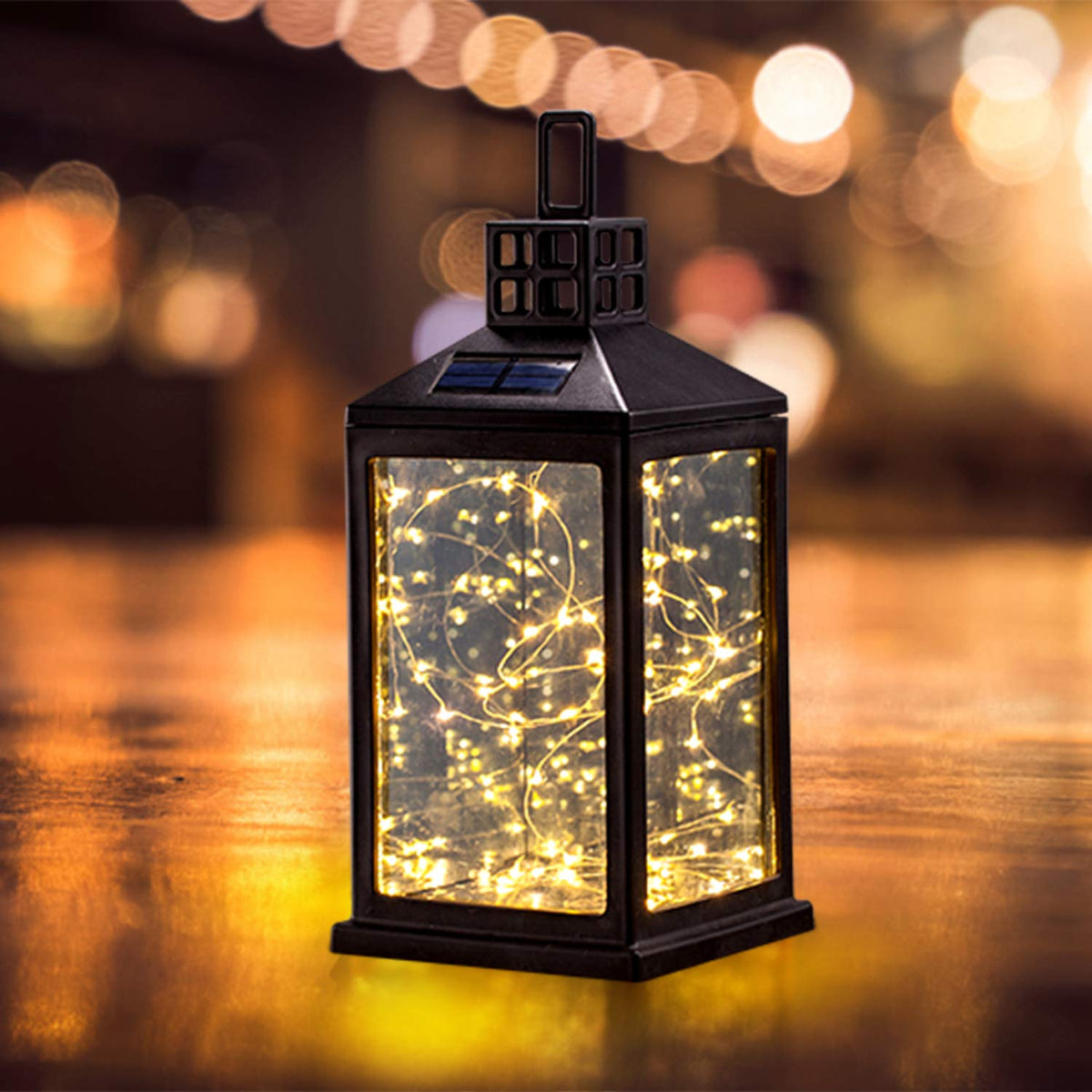 SUNWIND solar lantern table-lamp provides cozy garden ambience for evenings