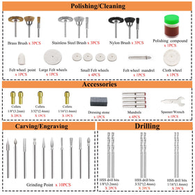 Sunxeke 318PCS drilling bits delivering clean holes in wood and plastic