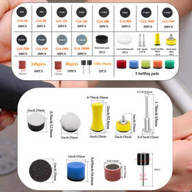 Sunxeke polishing pads and wool pad deliver a high-shine finish.