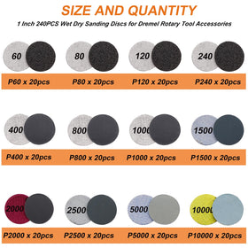 Sunxeke color-coded sanding discs demonstrate an easy, stepwise finishing sequence.