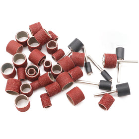 Sunxeke sanding drums 320 grit smooths surfaces for refined woodwork finishes