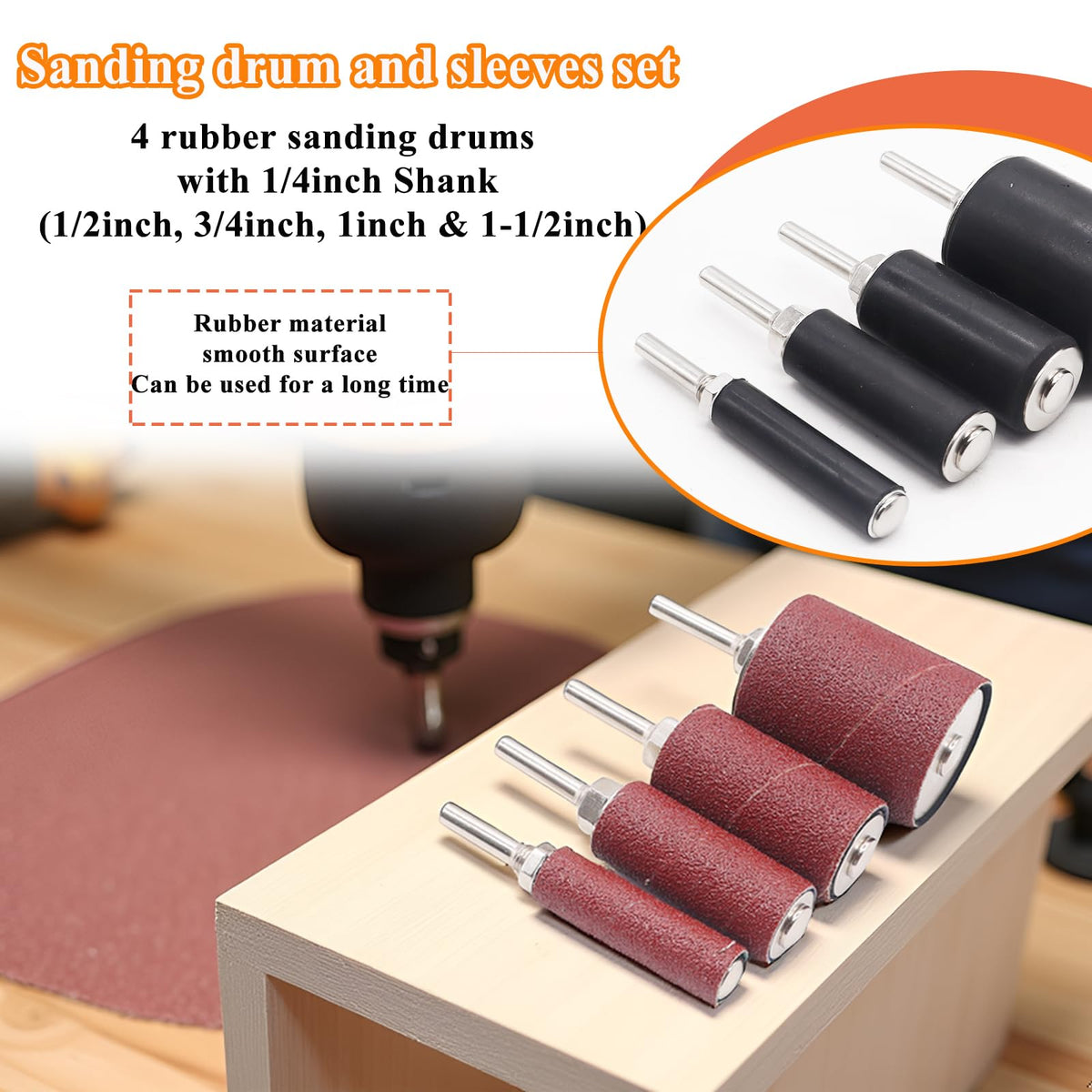 Sunxeke storage box keeps the sanding kit organized and ready