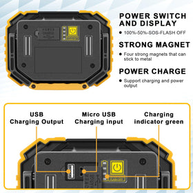 Sunzone 2-pack portable lights ideal for camping, fishing, and hiking.