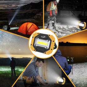 Sunzone LED work light suitable for car inspection and garage tasks.
