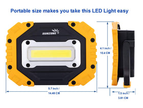 Sunzone cordless LED light with AA batteries included.