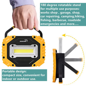 Sunzone COB LED high mode for bright task lighting.