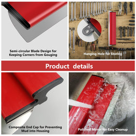 Suokoun drywall skimblade extended handle enables overhead work