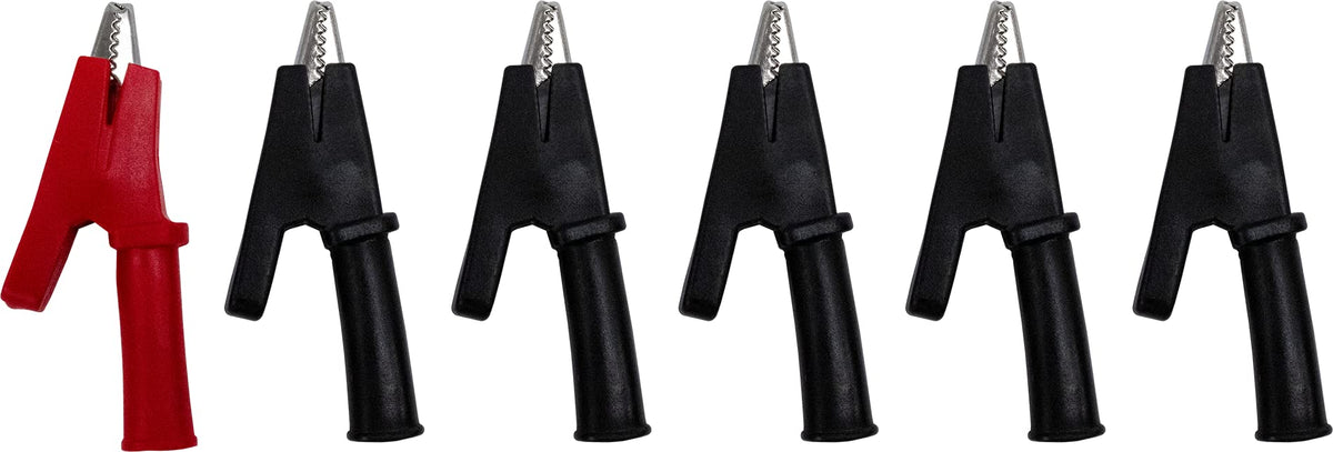 Self-piercing insulation tips protect wiring during testing.
