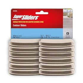 Super Sliders beige rectangle slider under chair for easy carpet movement