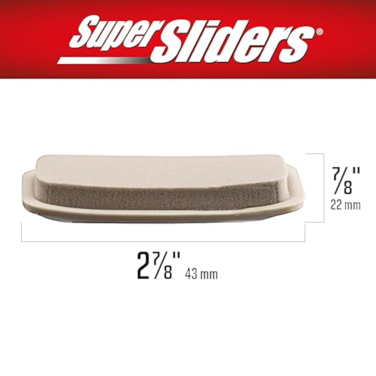 Super Sliders foam-backed adhesive for secure placement