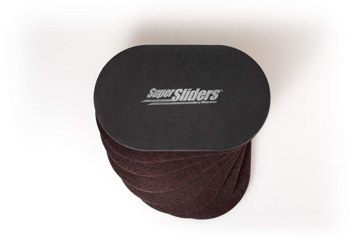 Super Sliders under furniture aids safe, quiet rearranging around your space.