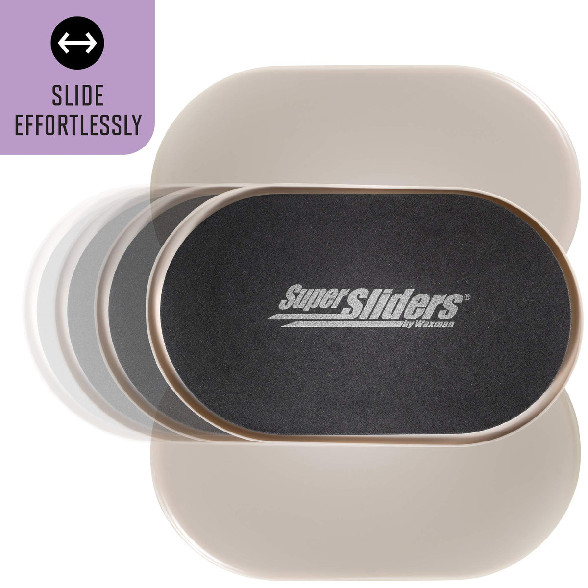 Super Sliders XL beige sliders protect carpet during a furniture move.