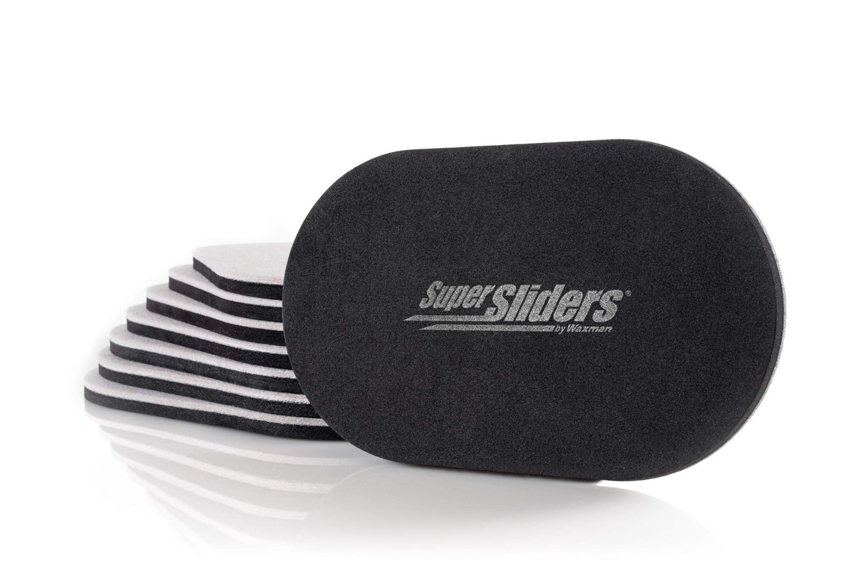 Super Sliders oval bed slider for easy repositioning with floor protection.