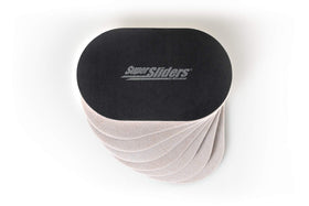 Super Sliders oval floor slider aids cleaning by clearing paths.