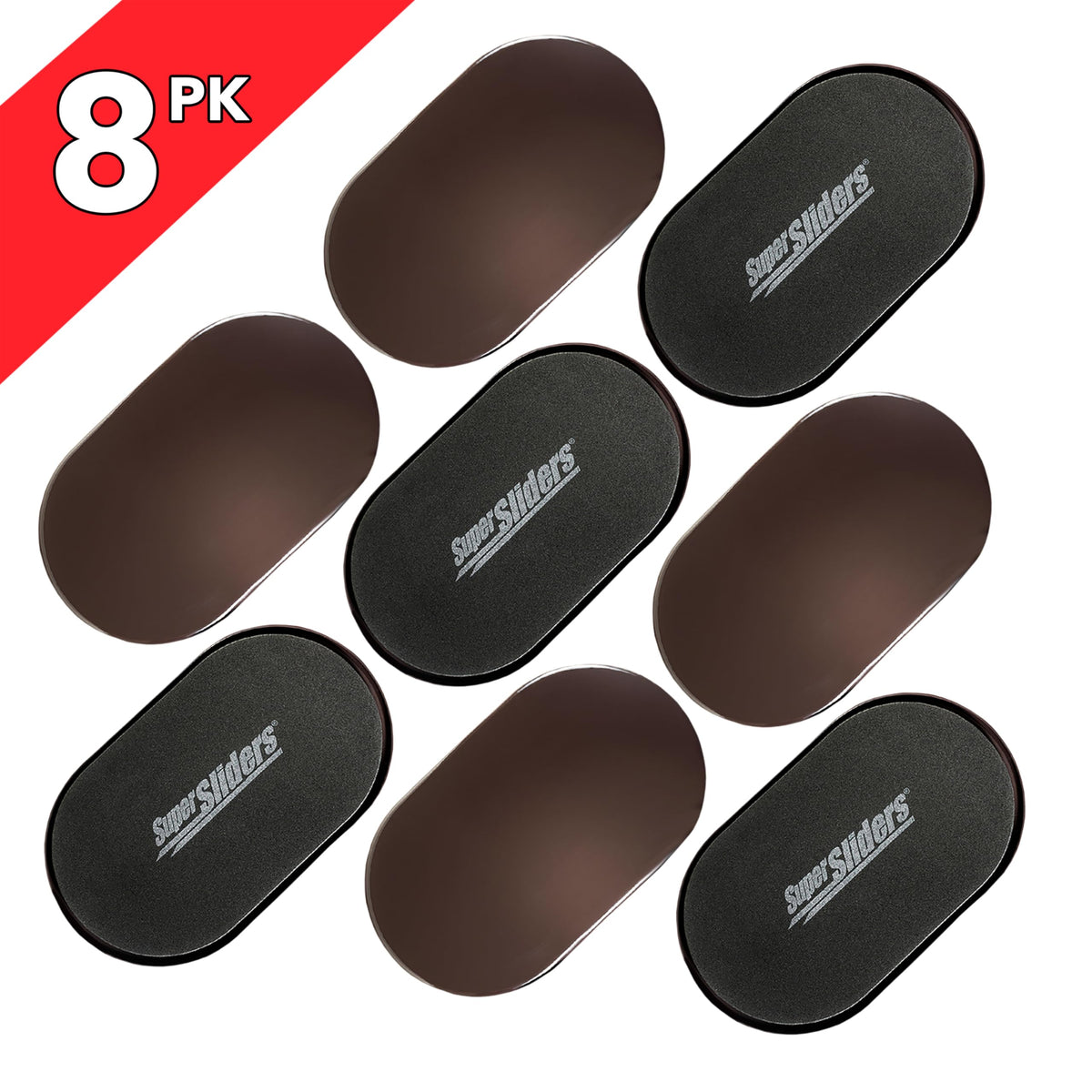 Super Sliders XL oval sliders with durable base for smooth carpet movement