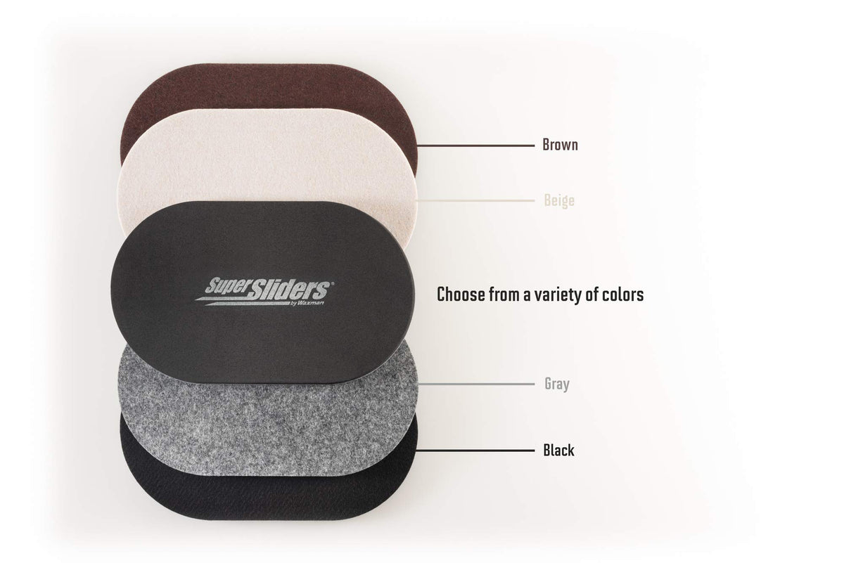 Super Sliders oval weight-distribution slider keeps legs steady during shifting.