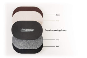 Super Sliders oval weight-distribution slider keeps legs steady during shifting.